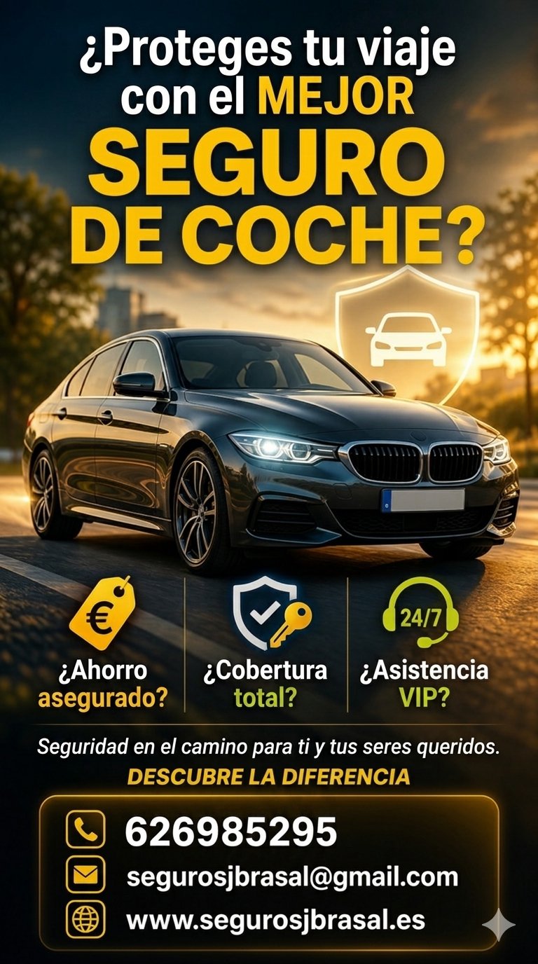 Seguro de Coche JBRASAL - Mejor precio Toledo Madrid