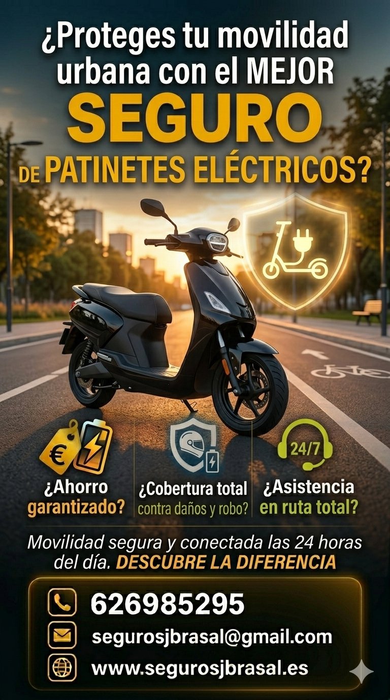 Seguro de Patinetes Eléctricos JBRASAL